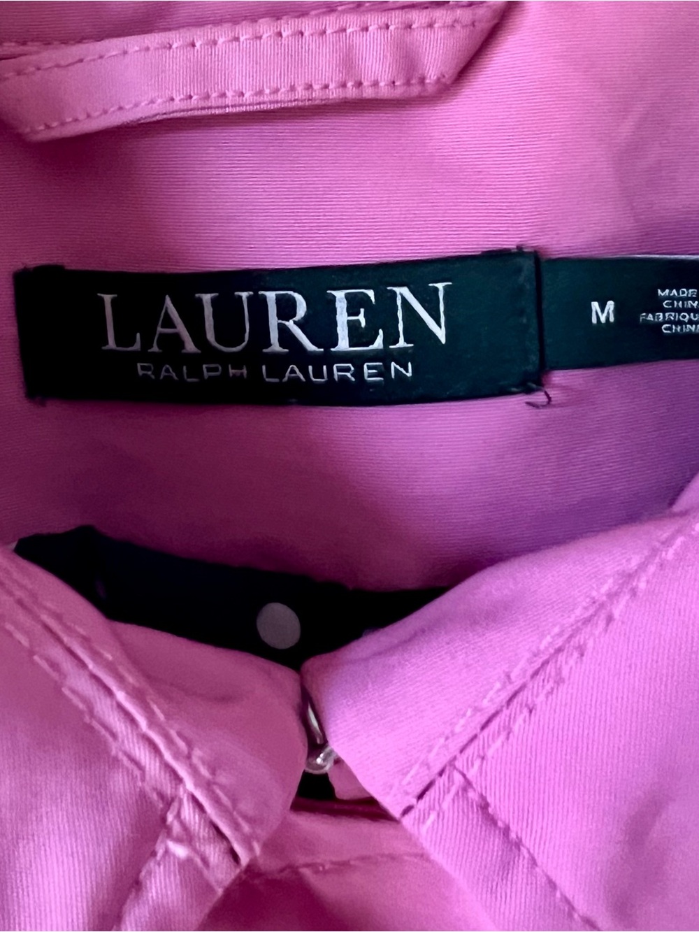 Lauren Ralph Lauren Button Belted Trench Jacket Raincoat Garden Pink Size M - Picture 10 of 11